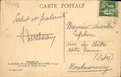 VINTAGE POSTCARD co. Marie Of Pierre Who Transfers way of Cross Seen from