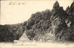 VINTAGE POSTCARD Road of Pontaubert the Rock of the Sister
