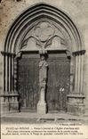 CPA Pont sur Yonne Portail Central de l'Eglise d'un beau style