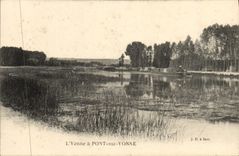 CPA L'Yonne a Pont sur Yonne