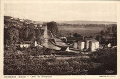 VINTAGE POSTCARD Turnip fields Canal of Burgundy