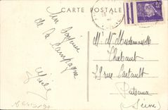 VINTAGE POSTCARD Turnip fields Canal of Burgundy