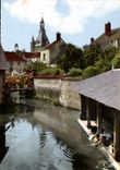 CPM St Fargeau Le Beffroi et le Vieux Lavoir