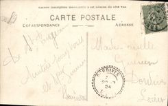 VINTAGE POSTCARD St Fargeau the Castle seen of the Park