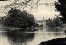 CPA St Fargeau Chateau et Piece d'Eau