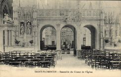 CPA St Florentin Ensemble du Choeur de l'Eglise