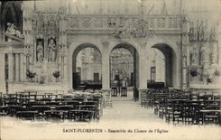 CPA Saint Florentin Ensemble du Choeur de l'Eglise