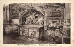 CPA Saint Florentin L'Eglise et La Resurrection