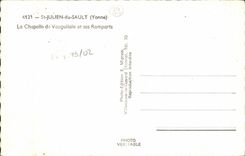 MODERN CARD St Julien of Sault La Chapelle of Vauguilain and its Ramparts Walls