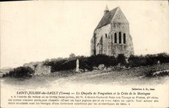 CPA Saint Julien du Sault La Chapelle de Vauguilain et la Crete de la Montagne