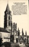 VINTAGE POSTCARD Holy historical Father Holy father under Vezelay Frontage of the Church