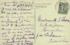 VINTAGE POSTCARD Holy Father under Vezelay Frontage the Church of in 1795