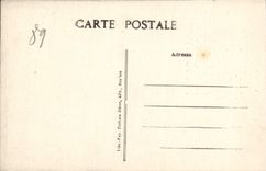 VINTAGE POSTCARD Holy Father under Vezelay Frontage of the Church