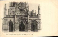 VINTAGE POSTCARD Holy Father sour Vezelay Porch of the Church
