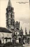 VINTAGE POSTCARD Holy Father sour Vezelay Frontage of the Church