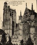 CPA Sens La Cathedrale Portail de Moise Style flamboyant oeuvre de Martin Chambridges 