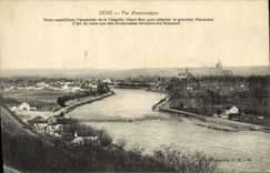 VINTAGE POSTCARD Sens Panoramic View We advised the rise of the Vault Good Saint to admire