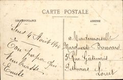 VINTAGE POSTCARD Sens the Savings bank