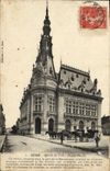 VINTAGE POSTCARD Sens the Town hall Frontage of angle