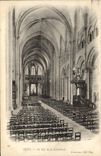 CPA Sens La Nef de la Cathedrale