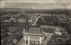 CPA Sens Panaroma de la partie nord de la Ville