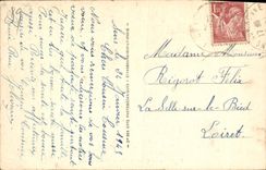 VINTAGE POSTCARD Sens Quays of the island of Yonne