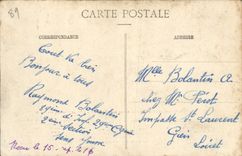 VINTAGE POSTCARD Sens Monument of Senonais died for the Militaria Fatherland