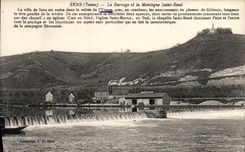 VINTAGE POSTCARD Sens Stopping and the Mountain Saint Jump