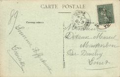 VINTAGE POSTCARD Sens a Thought of Sens