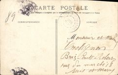 VINTAGE POSTCARD Sens House known as of Abraham Shoes Shoemaker