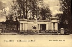VINTAGE POSTCARD Sens the War memorial Militaria