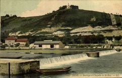 VINTAGE POSTCARD Sens Stopping and Vault of Good St