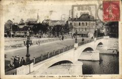 VINTAGE POSTCARD Sens the new Bridge View