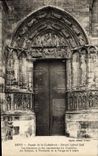CPA Sens Facade de la Cathedrale Portal lateral Sud