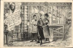 VINTAGE POSTCARD Jean of Cagno in the Cathedral of Sens