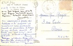 CPM Tanlay Le Parc Du Chateau Le Chateau D'Eau