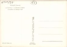 MODERN CARD Tanlay the Castle the Large Gallery Greyness Misleads the eye of It