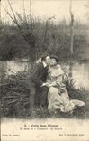 CPA Idylle Dans i'Yonne Et Dans Tonnerre De Baisers Femme 