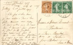 VINTAGE POSTCARD Vallery the old castle