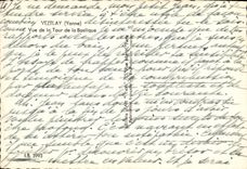 POSTAL MODERNA Vezelay visto de la torre de la basílica