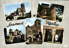 CPM Souvenir De Vezelay La Basilique de la Madeleine La Porte Neuve