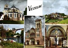 MODERN CARD Vezelay Basilica of the Madeleine