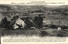 CPA Vezelay la Cordelle Emplacement ou Saint Bernard precha la croisade