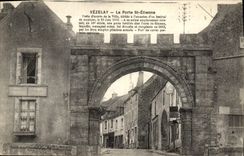 VINTAGE POSTCARD Vezelay the Gate St Etienne