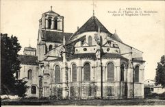 VINTAGE POSTCARD Vezelay Apse of the Church of the Madeleine