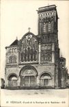 VINTAGE POSTCARD Vezelay Frontage of the Basilica of the Madeleine