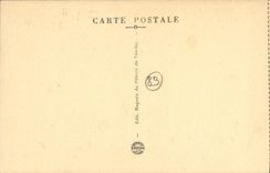 La POSTAL Vezelay Basilique de la VENDIMIA de la Madeleine dimensiona la calle norteña del capítulo