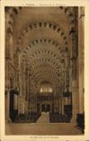 Basílica de Vezelay de la POSTAL de la VENDIMIA de la Madeleine el cubo visto de Narthex