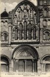 VINTAGE POSTCARD Vezelay Church of the Madeleine Together of the gate
