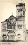 CPA Vezelay Facade de la Basilique
